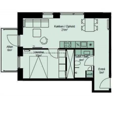 Fantastic 1-bed W Balcony In Orestaden Apartman Koppenhága